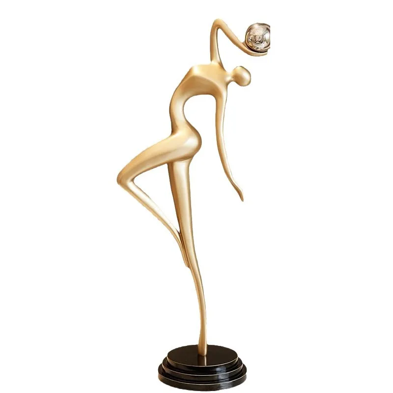 Simple modern abstract figure sculpture art entrance ornament living room wine cabinet light luxury decoration soft decoration