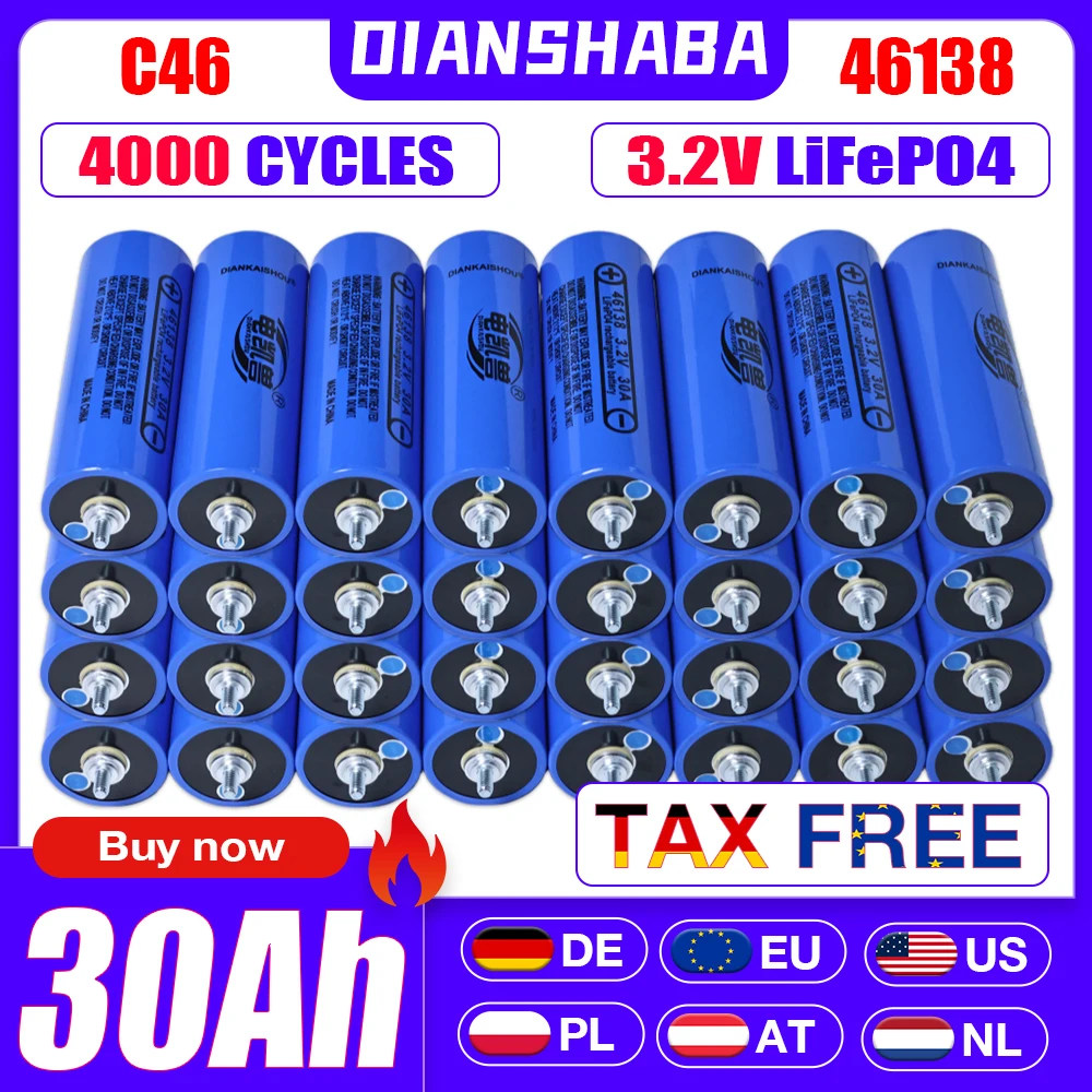 New 3.2V 30Ah Lifep…