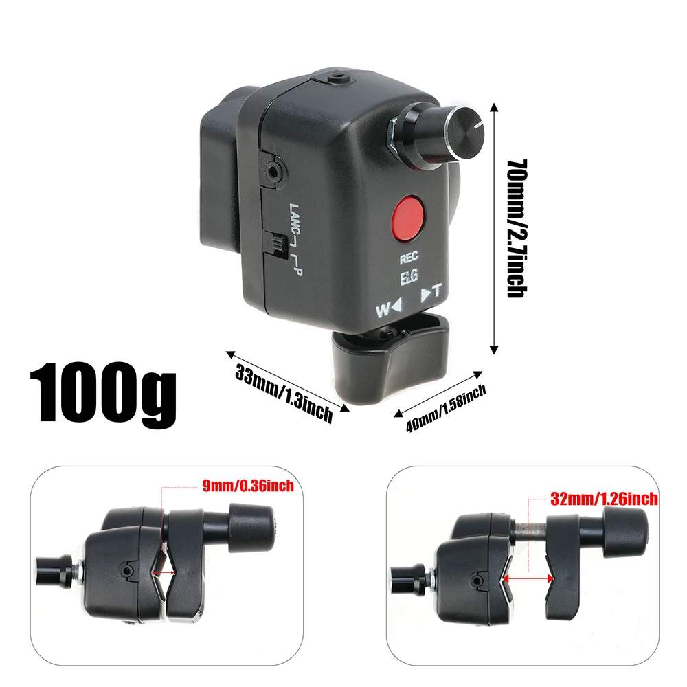 FOTGA Sending distance to video camera Lanc IRIS/Zoom/Video REC Start/Stop Control for Sony PXW-Z90 Z100 Z150 Z190 Z1C Z5C Z7C