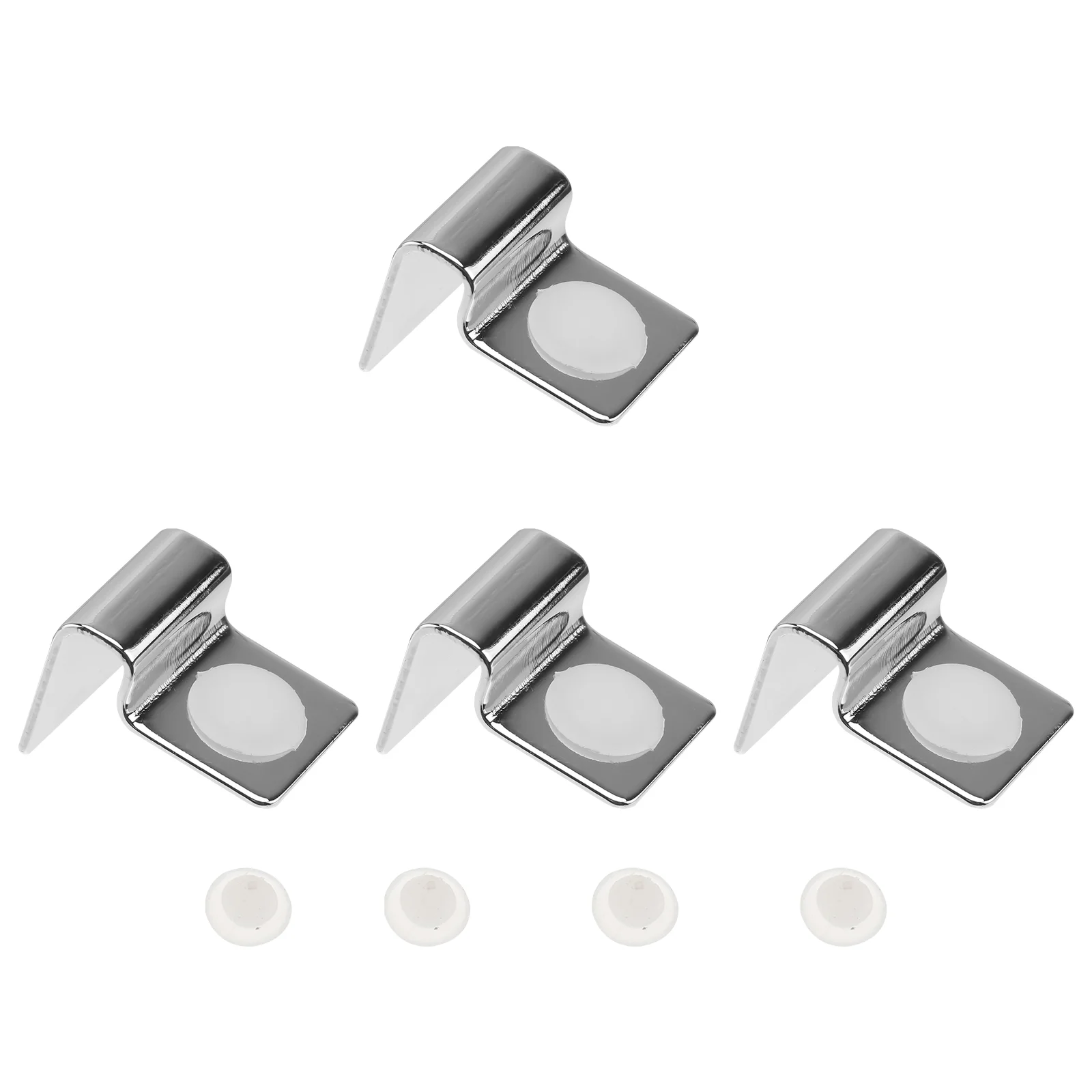 4 Pcs Fish Tank Cover Bracket Aquarium Holders Supports Plate Glass Lid Brackets Silver