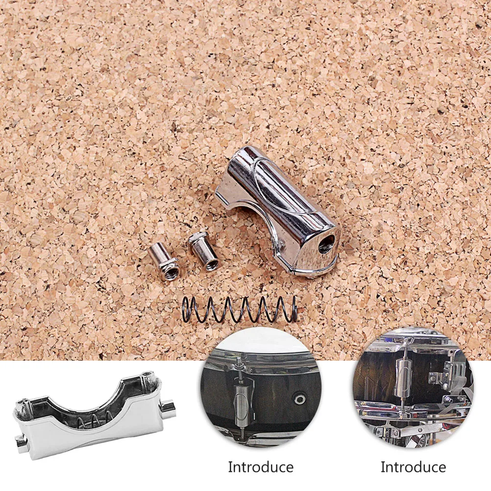 

Double-End Snare Drum Lug Claw Hook Oval Lug Strong Long-Lasting Replacement for Snare Bass Drums Drum Connector
