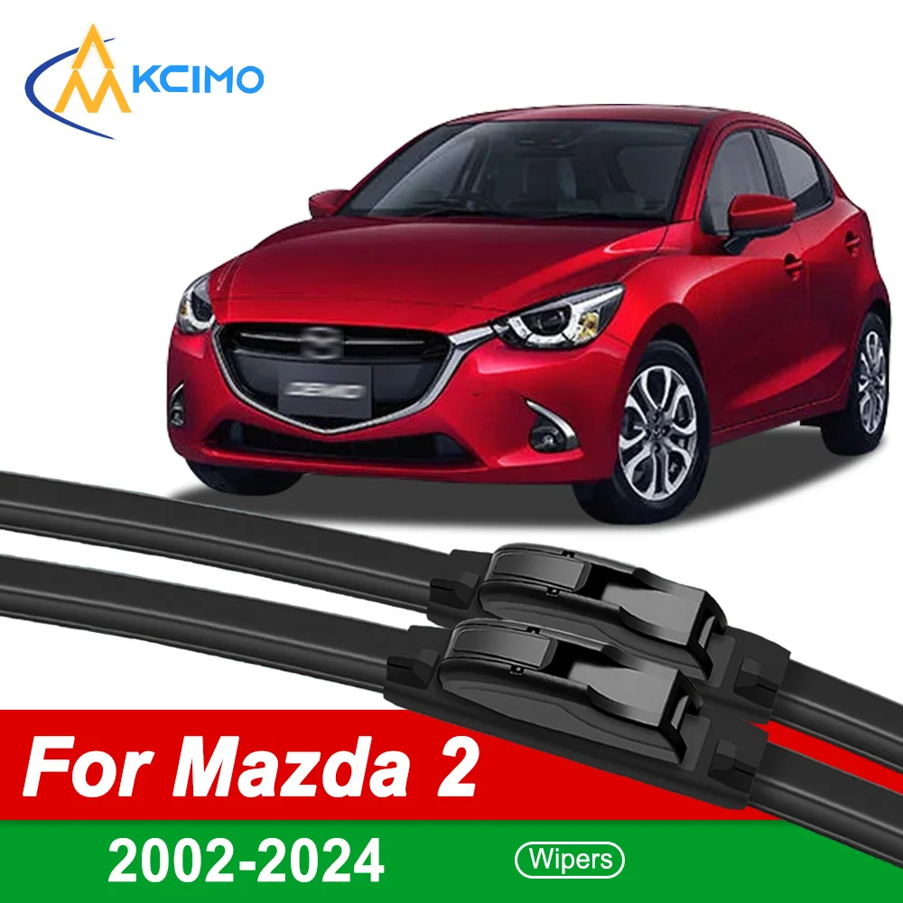 Frontscheibenwischerblatt für Mazda 2 Demio 2002-2024 Auto-Wischerblatt 2 Stück Auto-Zubehör 2003 2007 2009 2014 2016