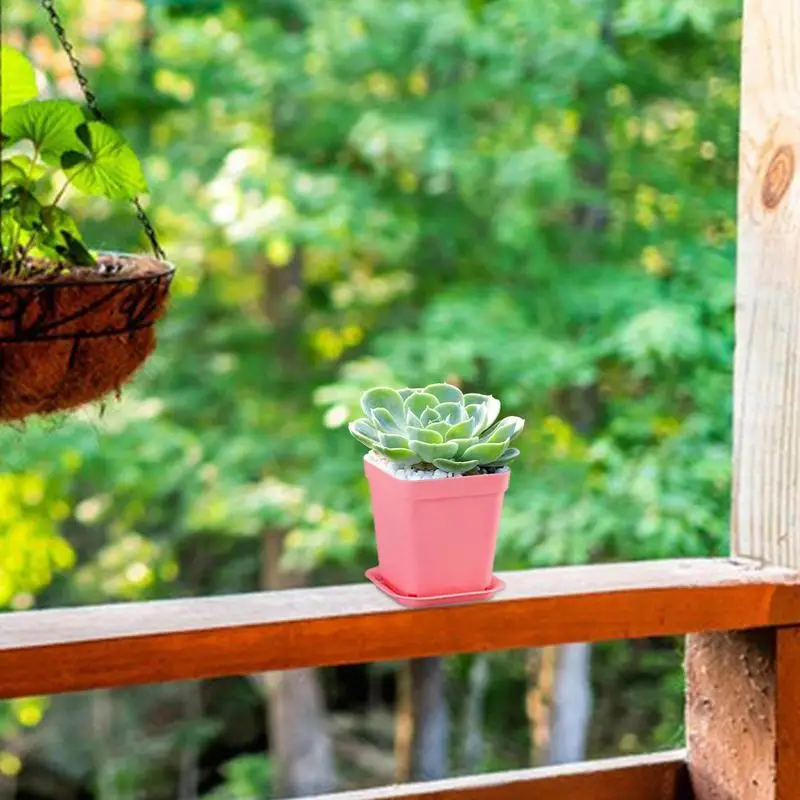 สแควร์ต้นกล้าหม้อทนทานและทนทาน Multi สีสแควร์เนอสเซอรี่หม้อต้นกล้า Nursery ปลูก Planter สำหรับ