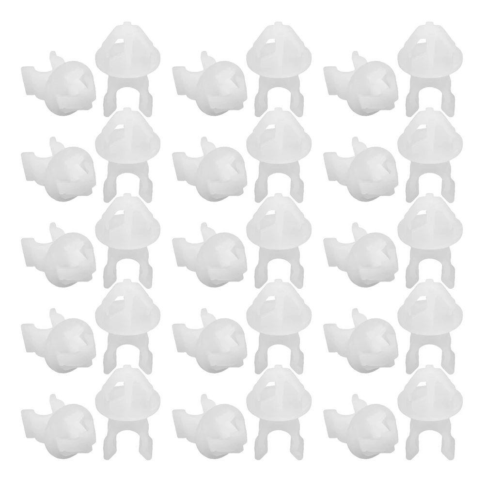 2018 Fastener Rivets Clips 1.0 inches 25mm 30pcs Bonnet Bumper Retainer Clip Clamp Door Trim Holder Panel Hood