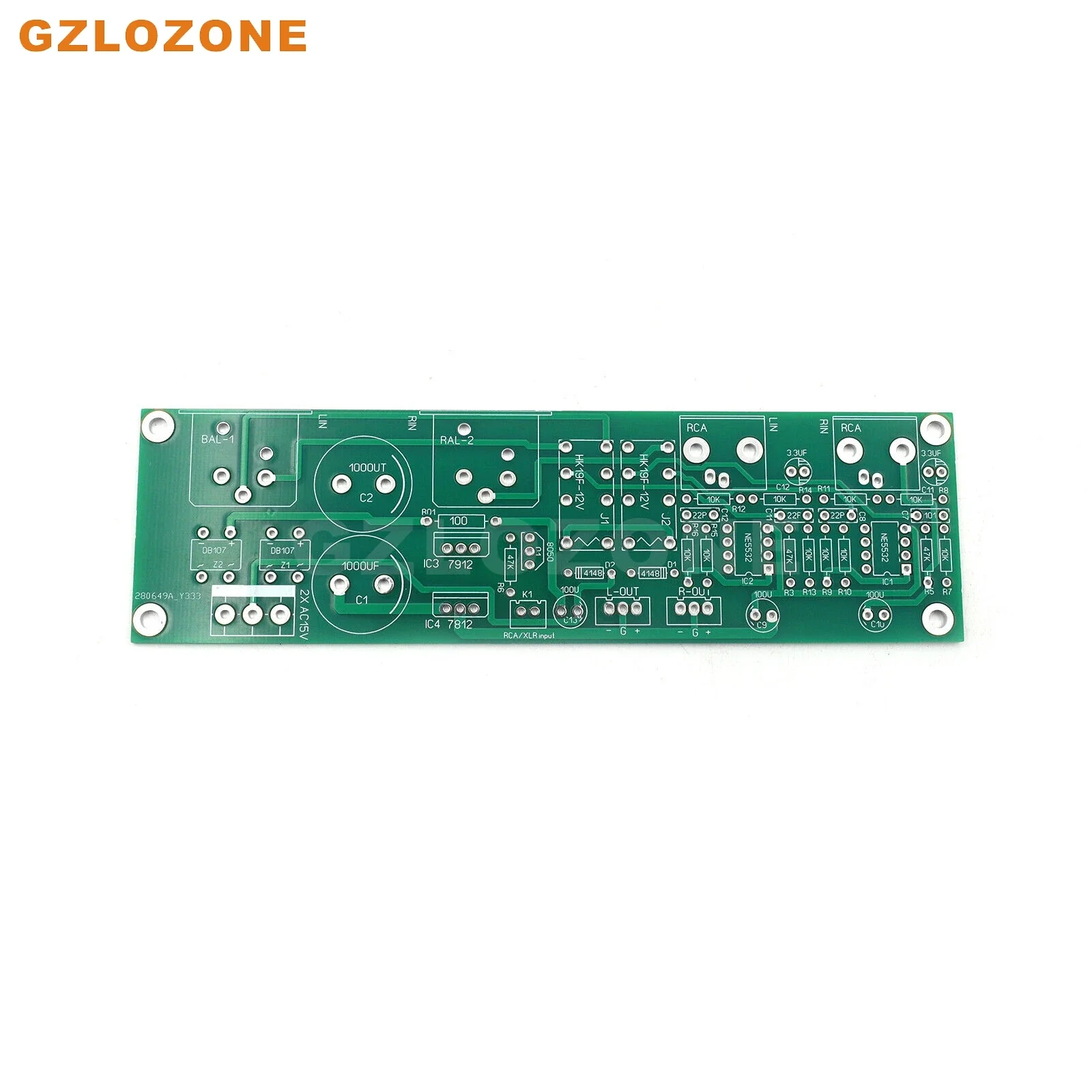 DIY Hifi desequilibrado para balanceado Audio Signal Kit, RCA ao conversor XLR, B6-13