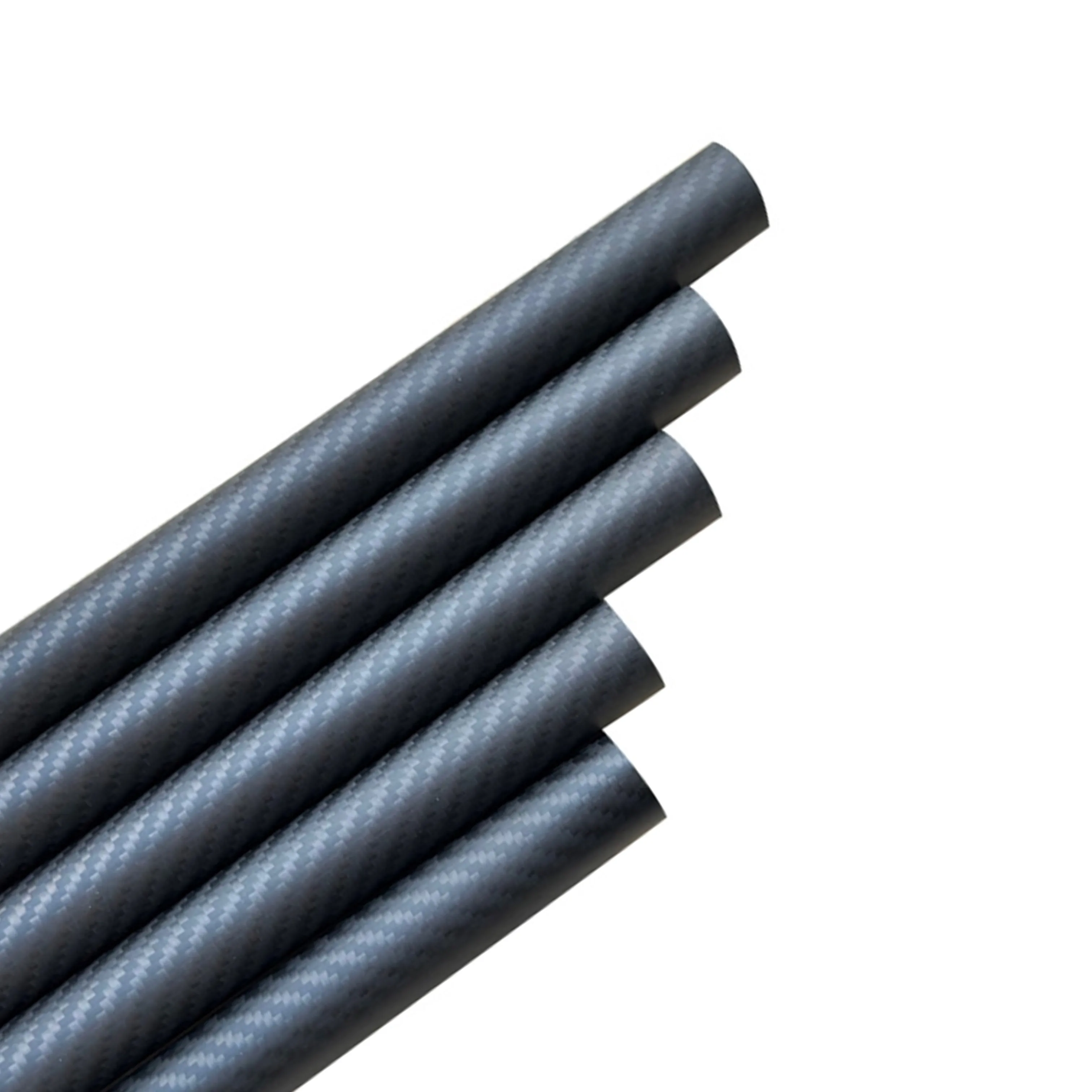 1Pcs 600mm Carbon Fiber Tube 3K Hardness Composite Material OD 8mm 10mm 12mm 16mm 18mm 20mm 22mm 25mm 30mm Matte Twill Weave