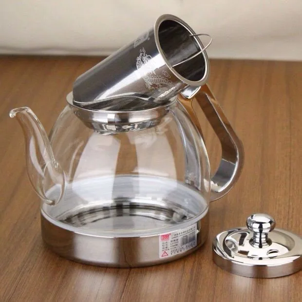 Stainless Steel Induction Cooker Special Glass Boiling Teapot Heat-resistant Heating Tea Infuser Kung Fu Tea Tea Set