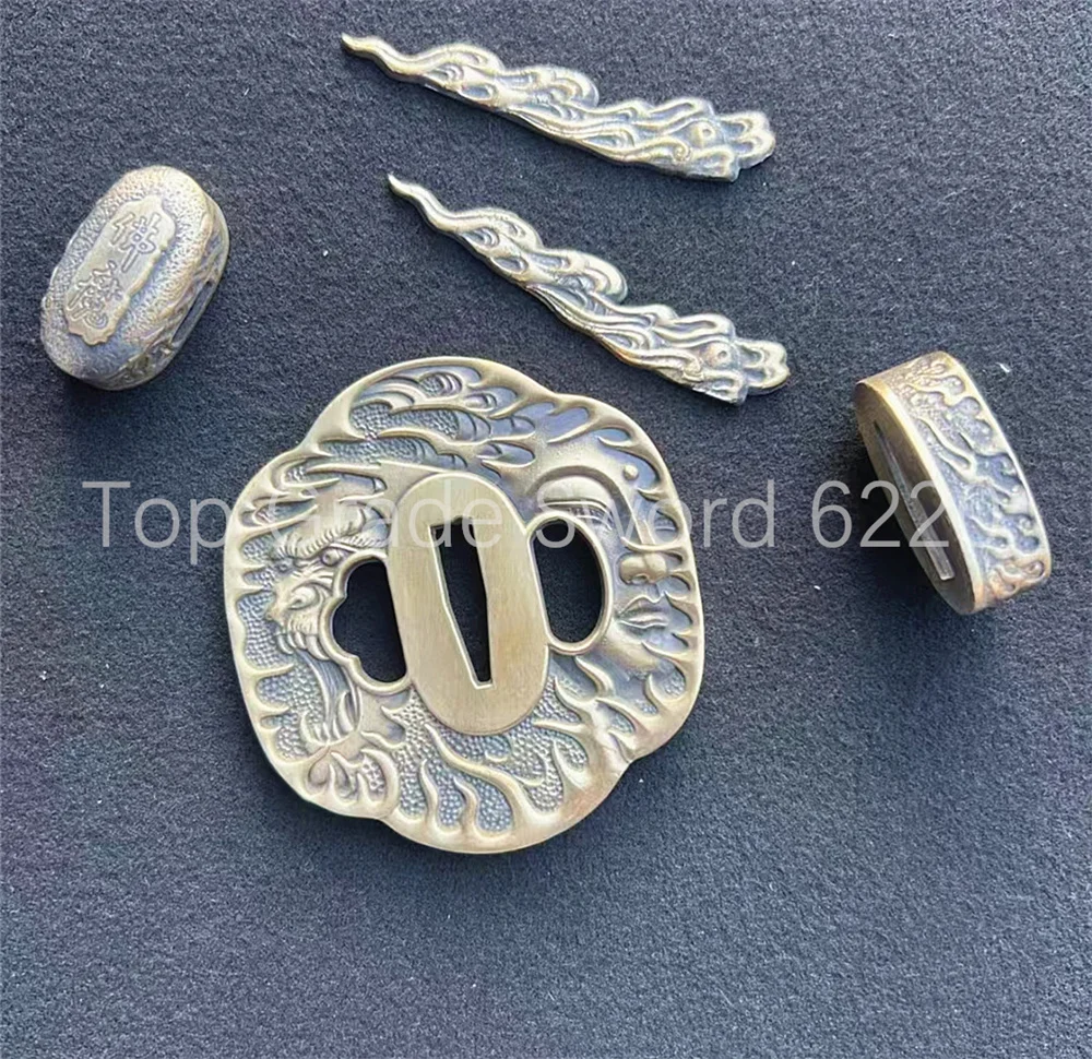 Exquisite Tsuba Handguard Guard Fuchi Kashira Menuki Copper Brass Material For Japan Real Japanese Samurai Katana Sword Fittings