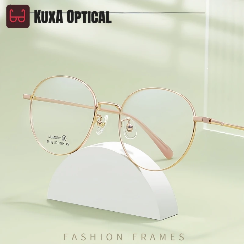 

XUKA Men Glasses Blue Light Blocking and Women Retro Round Optical Prescription UV400 Photochromic Myopia Hyperopia Eyewear