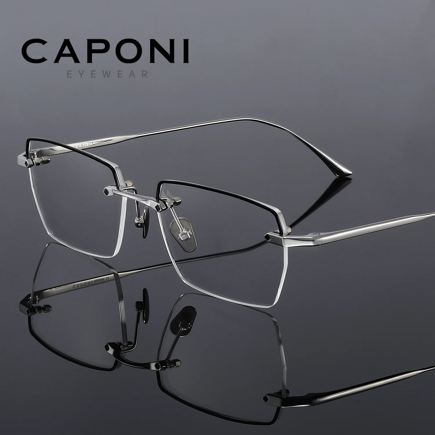 caponi-men's-photochromic-glasses-business-pure-titanium-eyeglass-frame-anti-blue-light-japanese-style-eyeglass-frames-j35115