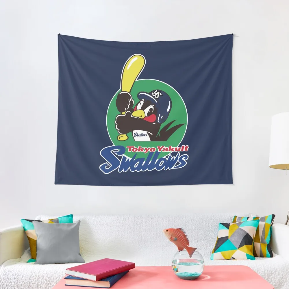

Tokyo Yakult Swallows Logo Tapestry Bedroom Decoration Room Decorations Aesthetic Home Decor Aesthetic Tapestry