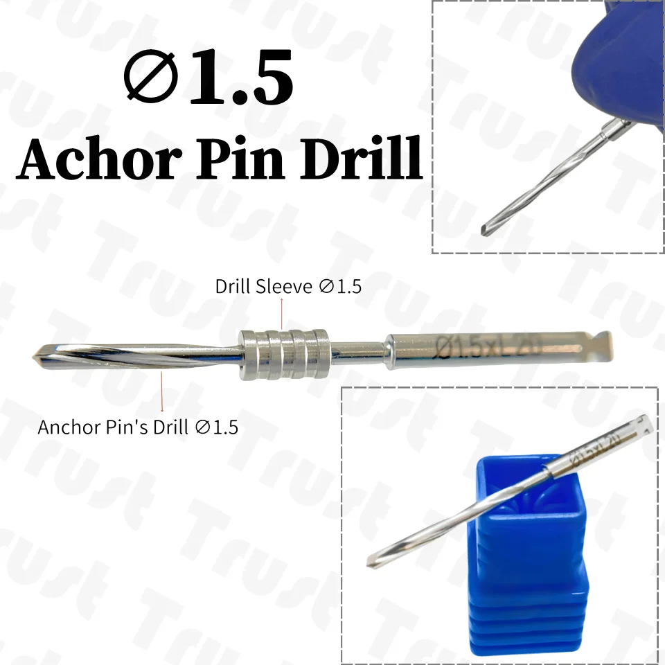 

Dental Guide Sleeve Digital Anchor Pin DSG Anchorage Pins Drill ∅1.5 Sleeves