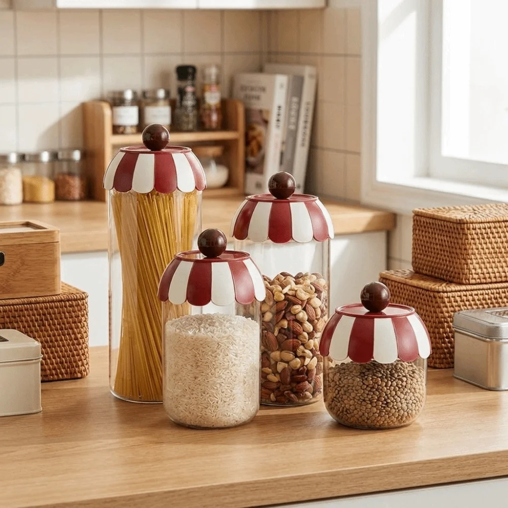 Plastic Grain Storage Box Transparent Sealed Pasta Storage Box Large Capacity Insect Proof Spaghetti Storage Container Nuts