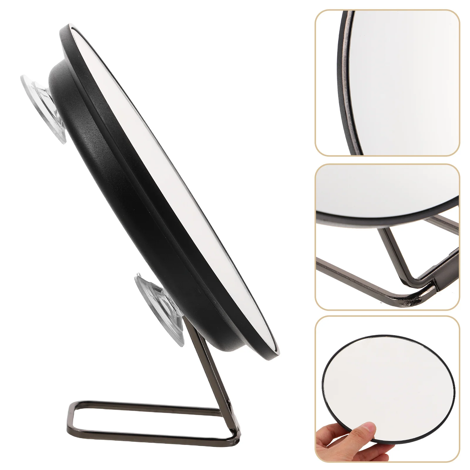 

Magnifying Makeup Mirror 6 Inch 10X Black High Magnification Salon Mirror Portable Travel Vanity Beauty Gadget