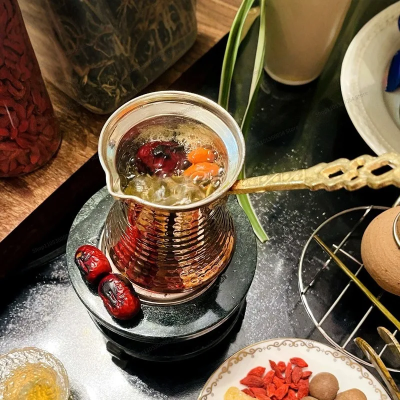 For Handmade Coffee Pot, Pure Copper Fireplace Pot To Make Tea Hanging Ears and Hand Brewing Pot