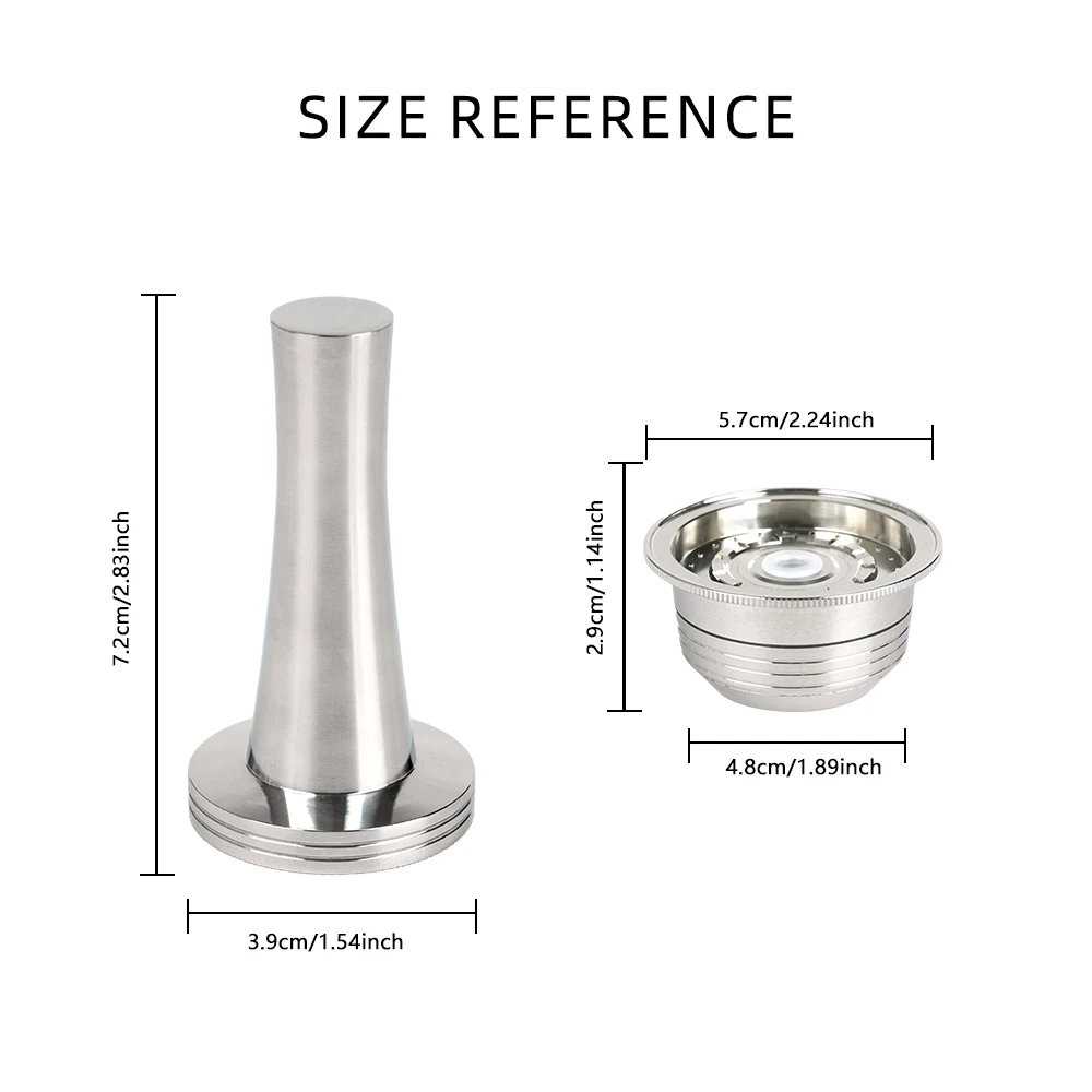 230ML Coffee Capsule Stainless Steel Reusable Pods Refillable Capsules Compatible With Vertuoline Models