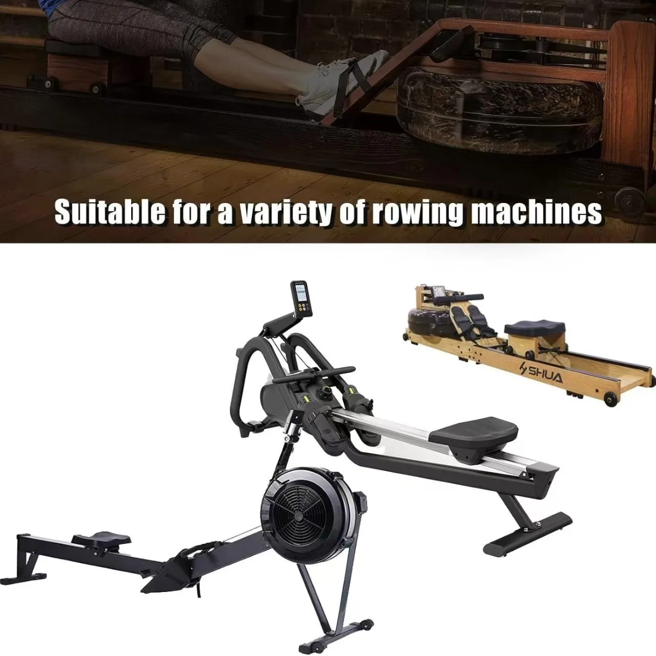 1pc Gym Rowing Machine Protective Cover, Sports Machine Accessory, Secure Fit for Indoor/Outdoor Use. Only Cover