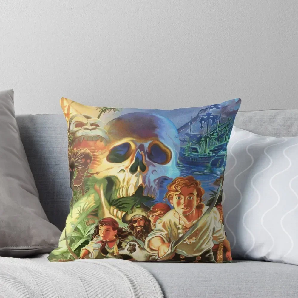 The Secret of Monkey Island 1 (High Contrast) Throw Pillow Sofa Cover Sofa Cushions Luxury Pillow Cover pillow