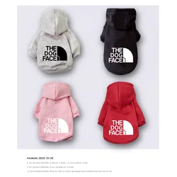 The Dog Face, Dog Hoodies Wind Coat Warm for Small Large Dogs Jacket Sweatshirt French Bulldog Jacket Clothing