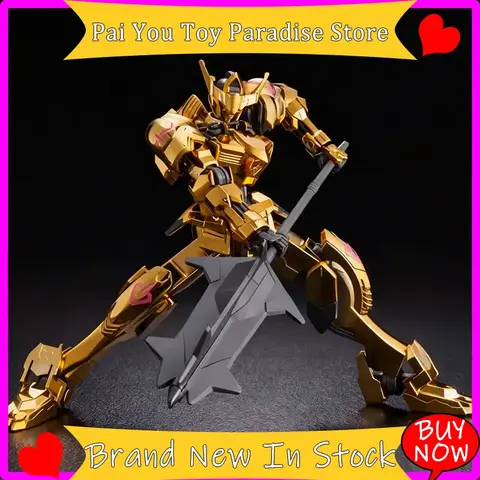 Hot B001B Barbatos HG 1/144 Golden Electroplate Assembly Model Kit Action Figures Collectible Gunpla Toy Exquisite Ornament Gift