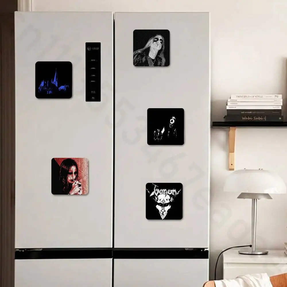 D-Darkthrone B-Band Fridge Magnet Personalized Magnetic Durable Plastic Square Picture Surface Fridge Magnets