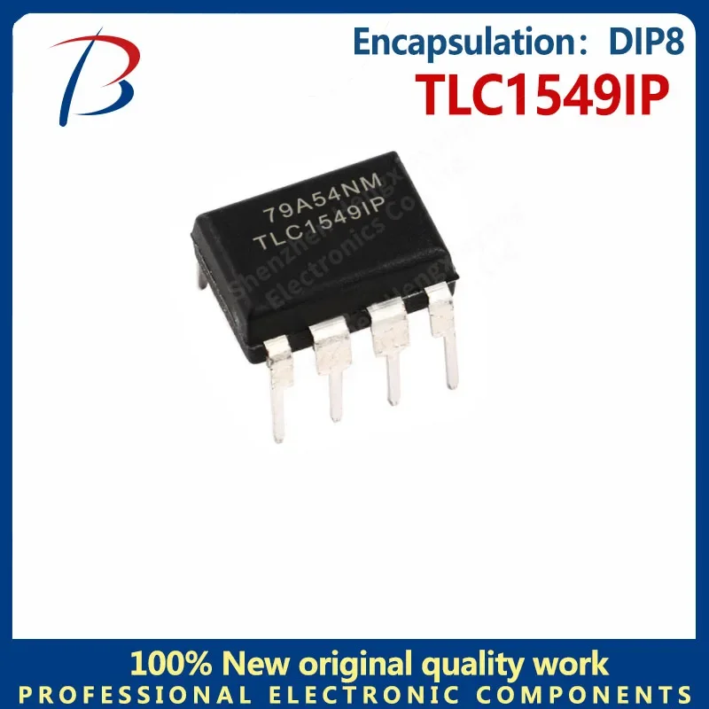 10PCS BHT TLC1549IP Package DIP8 10-bit single-channel ADC digital-to-analog converter chip
