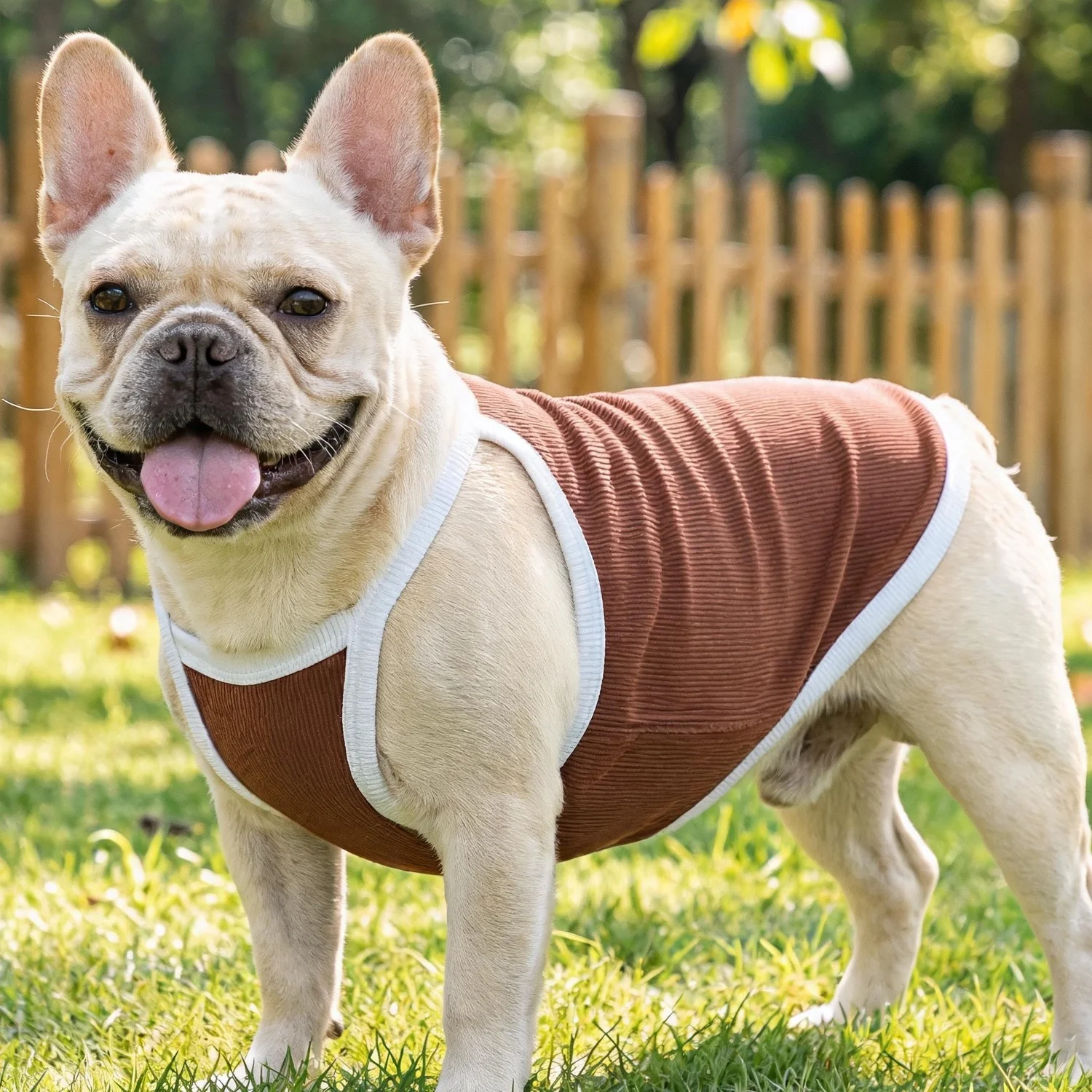 1PC Tank top anjing dengan pin - Tank Top Ribbed ulasan dan harga
