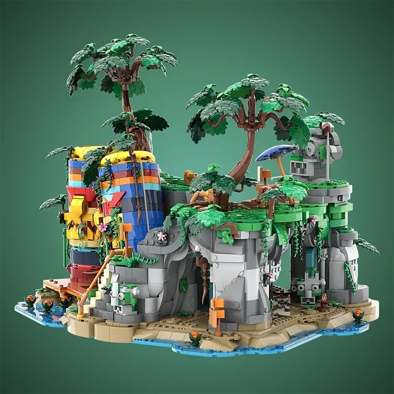 جديد 3972 قطعة عرض شارع الغابة الأكثر مبيعًا Moc أطلال قديمة نموذج اللبنات لتقوم بها بنفسك أفكار إبداعية ألعاب أطفال هدايا عيد الميلاد