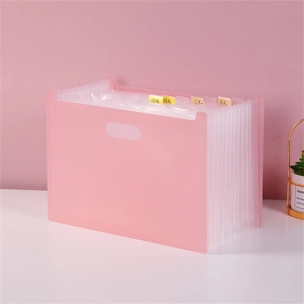 A4 Expanding File Folder Multilayer Paper Organizer Document Storage Holder Desk File Pouch Bill Folder School Office Binder