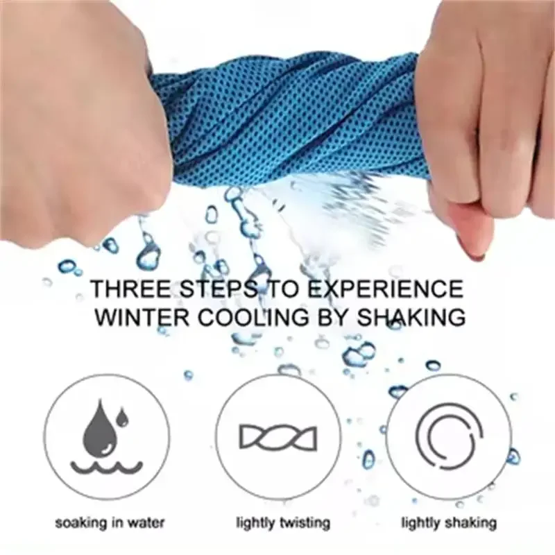 Cooling Towel Quick Dry Microfiber Sports Sweat Towel Portable Outdoor Fitness Chilly Towel Sweat Absorbent Towel Running Gym