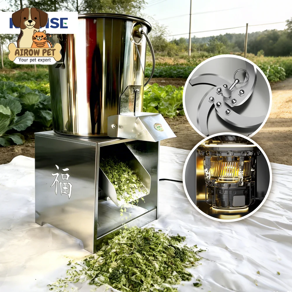 AIROW Stainless Steel Vegetable Chopper Machine Food Cutter for Fruit Vegetable and Kitchen Processing