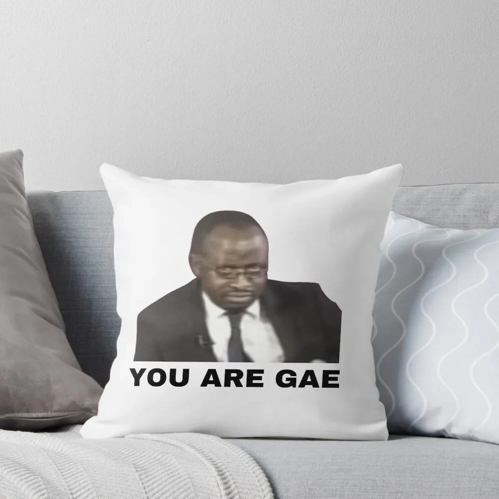 

You are Gae Meme Uganda Gay Rights Interview Viral Video Throw Pillow pillow cover luxury autumn pillowcase pillow