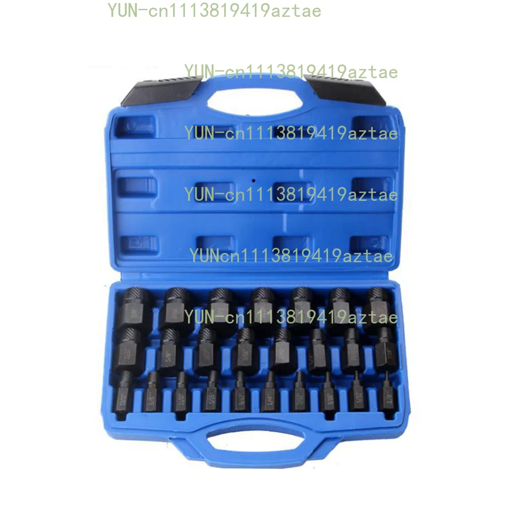 25PCS Screw Extractor Set Broken Bolt Remover Useful Pins Spiral Nut Extractors Stripped Screws Studs Fittings Extraction Tool
