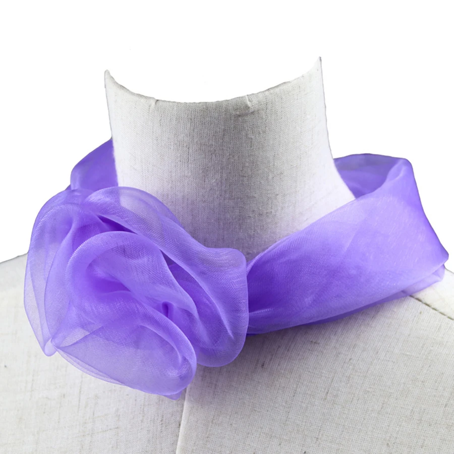 6/12 Buah 60X60Cm Syal Pertunjukan Tari Warna-warni Trik Sulap Pelangi Syal Sutra Pertunjukan Syal Dekoratif Leher Tangan