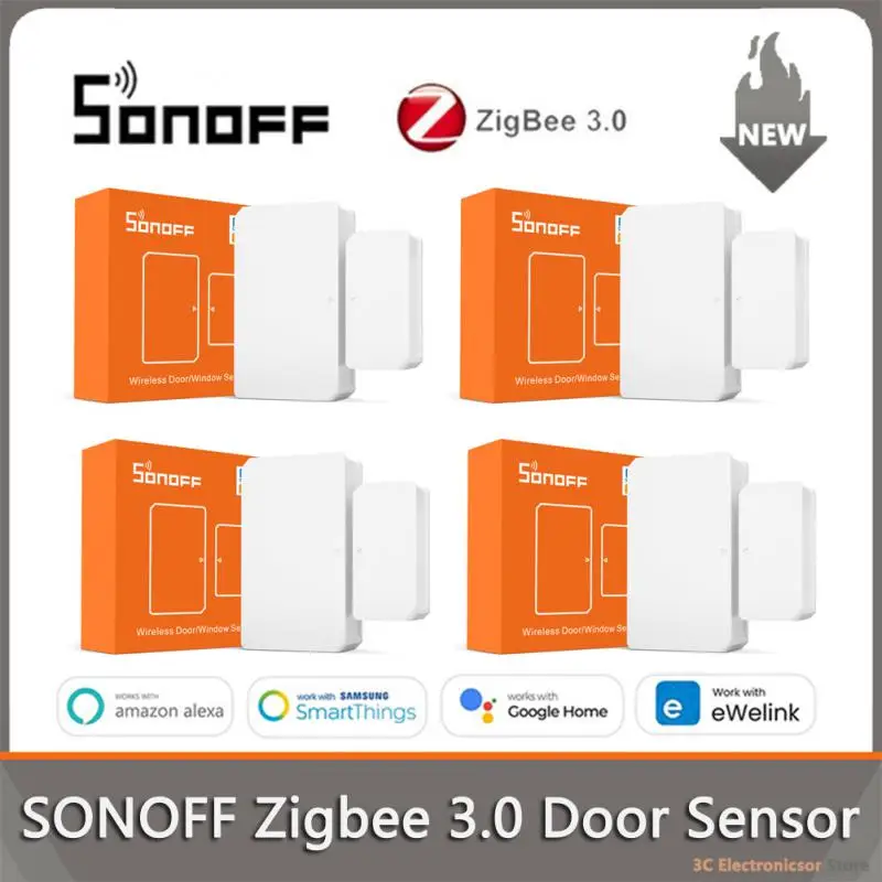 

Датчик двери SONOFF Zigbee, 1-10 шт., охранная сигнализация SONOFF SNZB-04 для eWelink SONOFF ZBBridge, требуется работа с Alexa Google Home