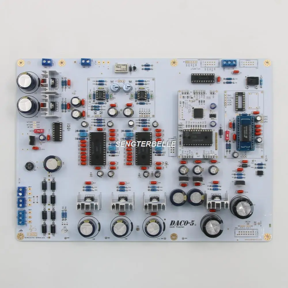 Assembled Hi-End TDA1540 DAC Stereo Board CS8412+SAA7030+TDA1540P HiFi Audio Decoder