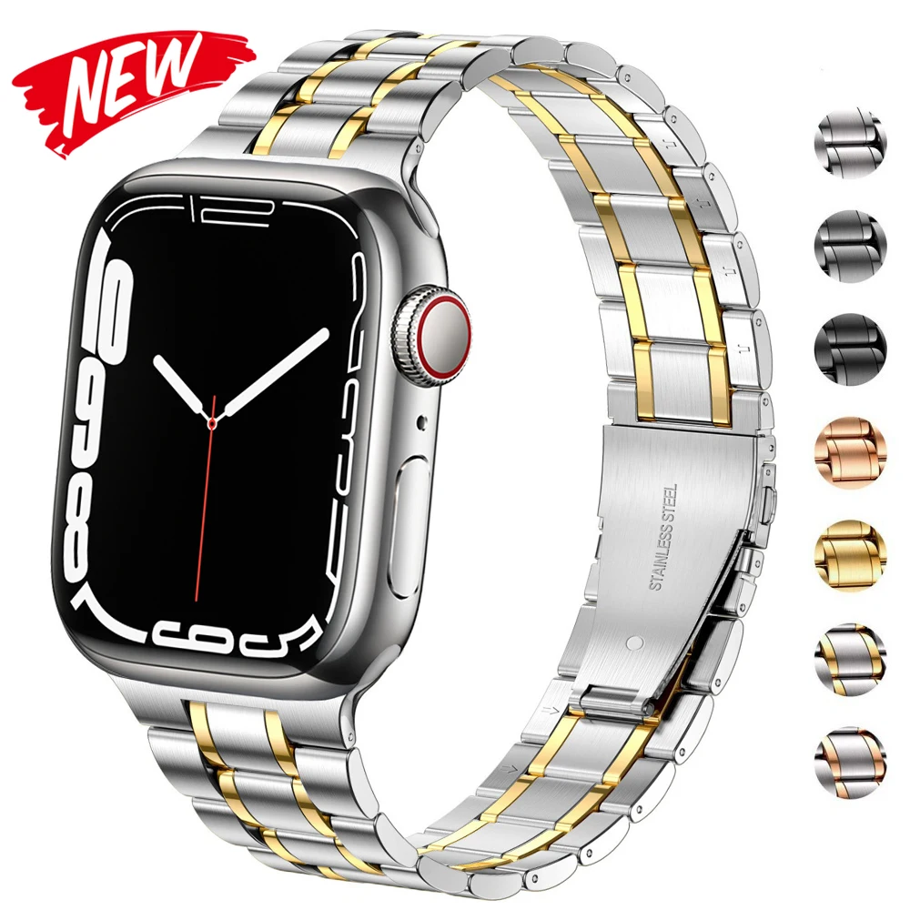 

Stainless Steel Strap For Apple Watch Ultra 49mm Metal Band For iWatch Series 11 10 9 8 7 SE 46mm 44mm 45mm 42mm 41mm 40mm 38mm