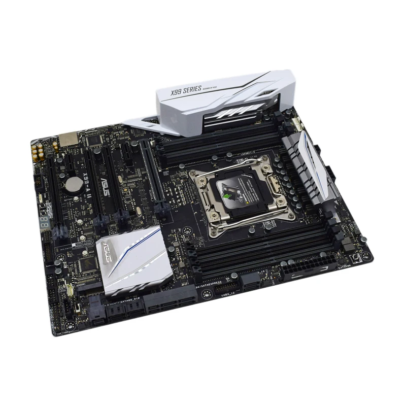 Imagem -03 - Placa-mãe Asus-x99-a ii com Soquete Lga 20113 Suporta 8x Dimm Max. 128gb Ddr4 Atx Mainboard para Intel Core i7 6900k