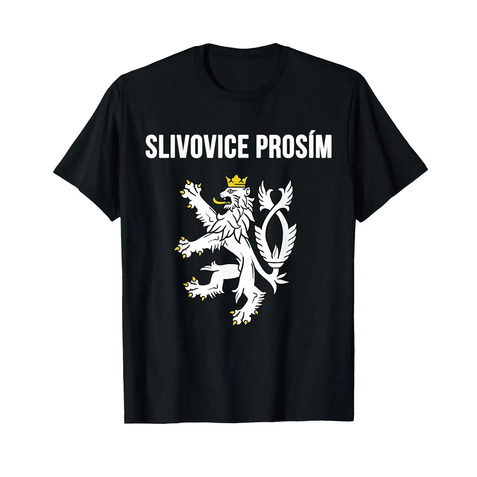 Slivovice Prosim Czech Souvenirs Slivovitz Please Czechia T Shirt vintage Washed fashion Stylish Versatile Unisex Casual