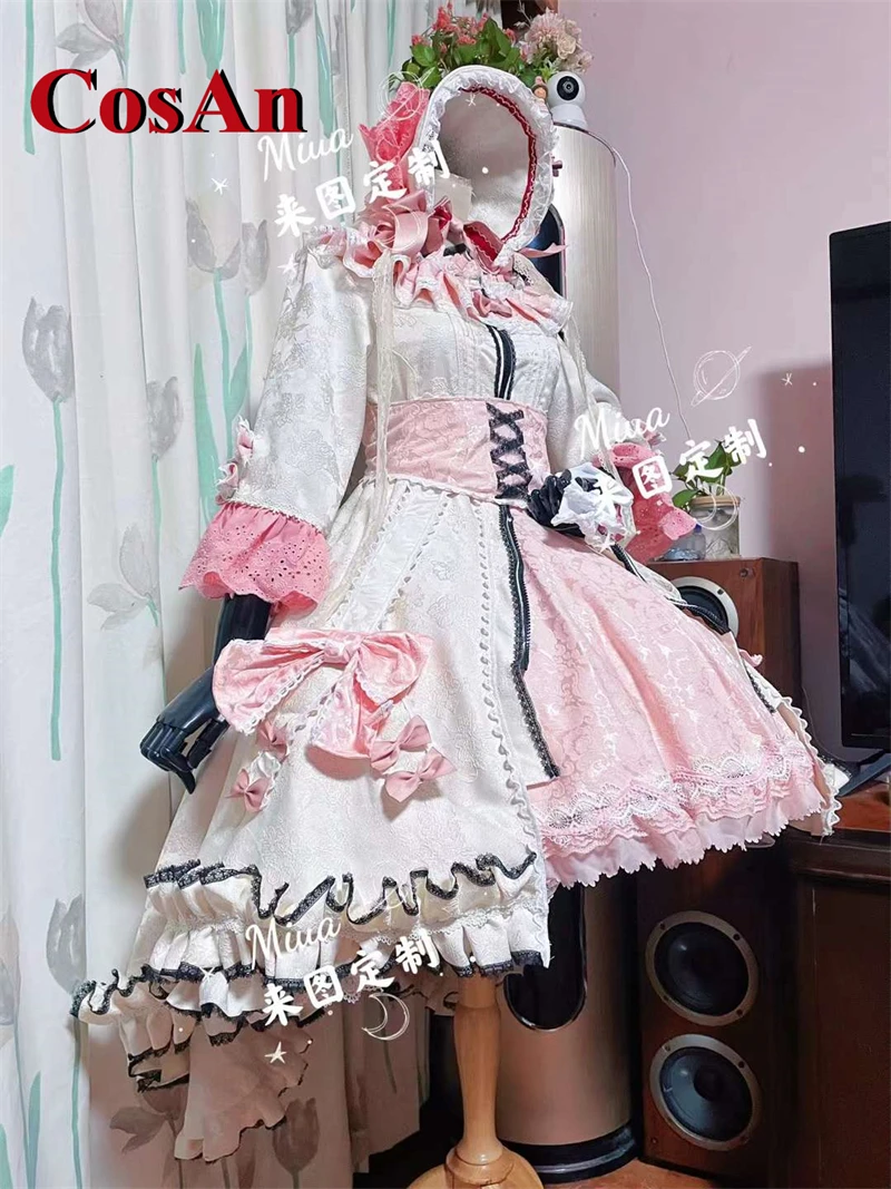 CosAn-Disfraz de Arknights Eyjafjalla, dulce y hermoso vestido de Lolita, ropa de juego de rol para fiesta de actividades