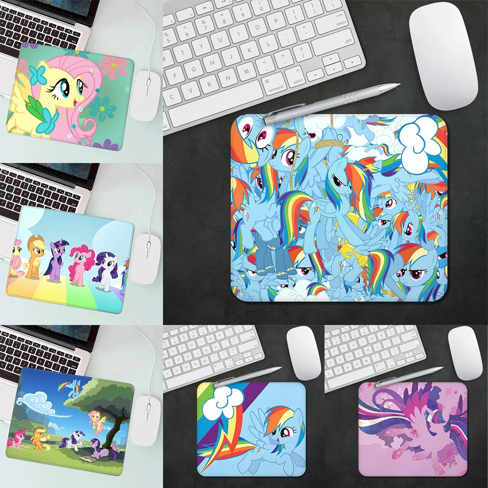 Cartoon Cute M-My-Little-Ponys Gaming Mouse Pad XS Small Mousepad For PC Gamer Desktop Decoration Office Mouse Mat Deskmat Rug