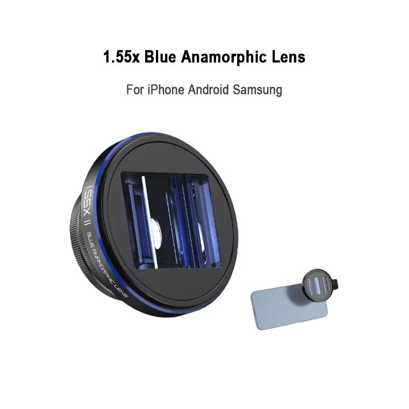 

Анаморфный объектив NEEWER LS-43 ULTRA 1,55x Blue Streak с универсальным зажимом 17 мм и резьбой для фильтра 58 мм для смартфонов