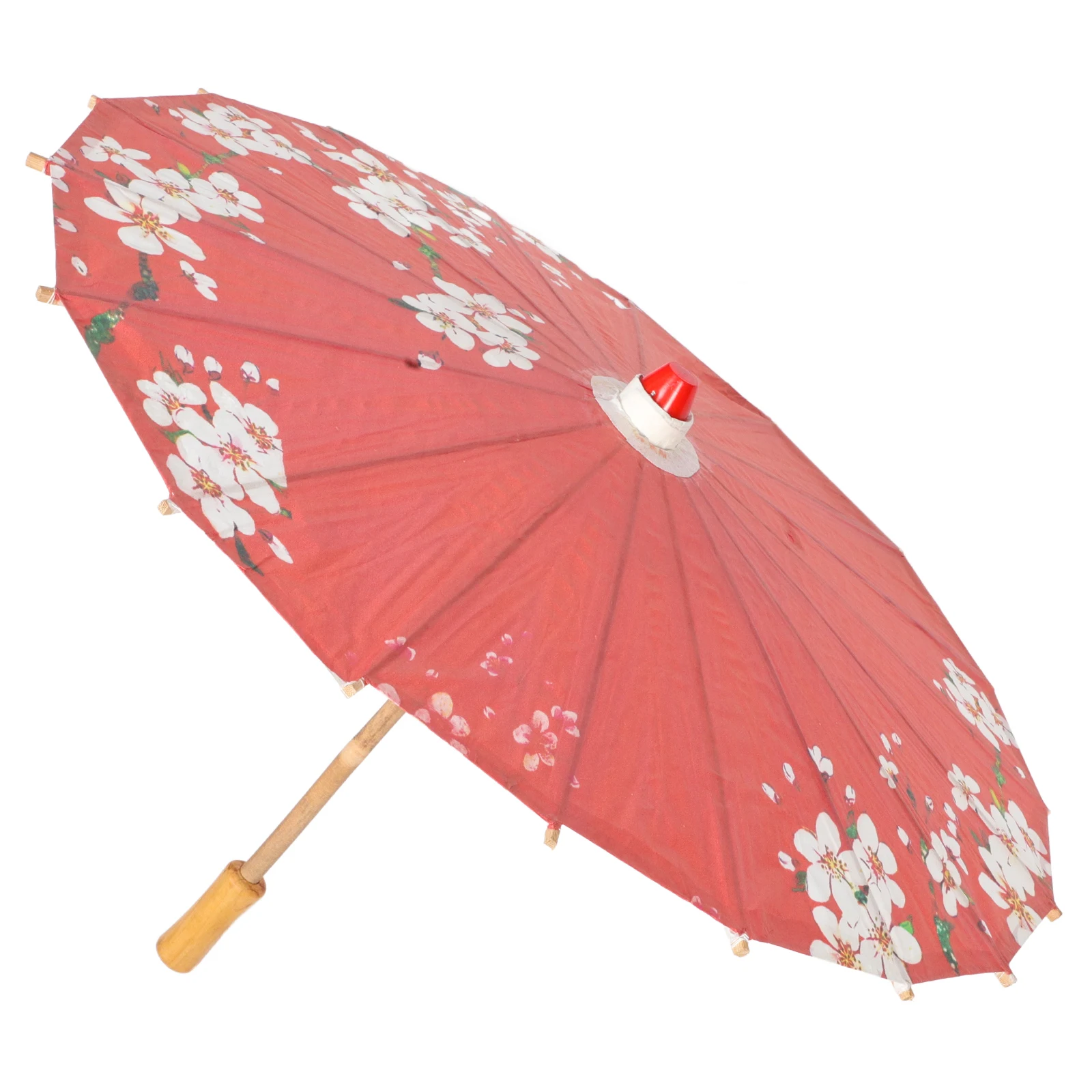 

Hefeng Paper Umbrella Large Yellow White Handmade Oiled Parasol Vintage Decor Japanese Rainproof Durability Bamboo