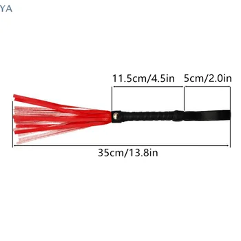 [Y]High Quality Pu Leather Pimp Whip Racing Riding Crop Party Flogger Hand Cuffs Queen Colourful Horse Riding Whip