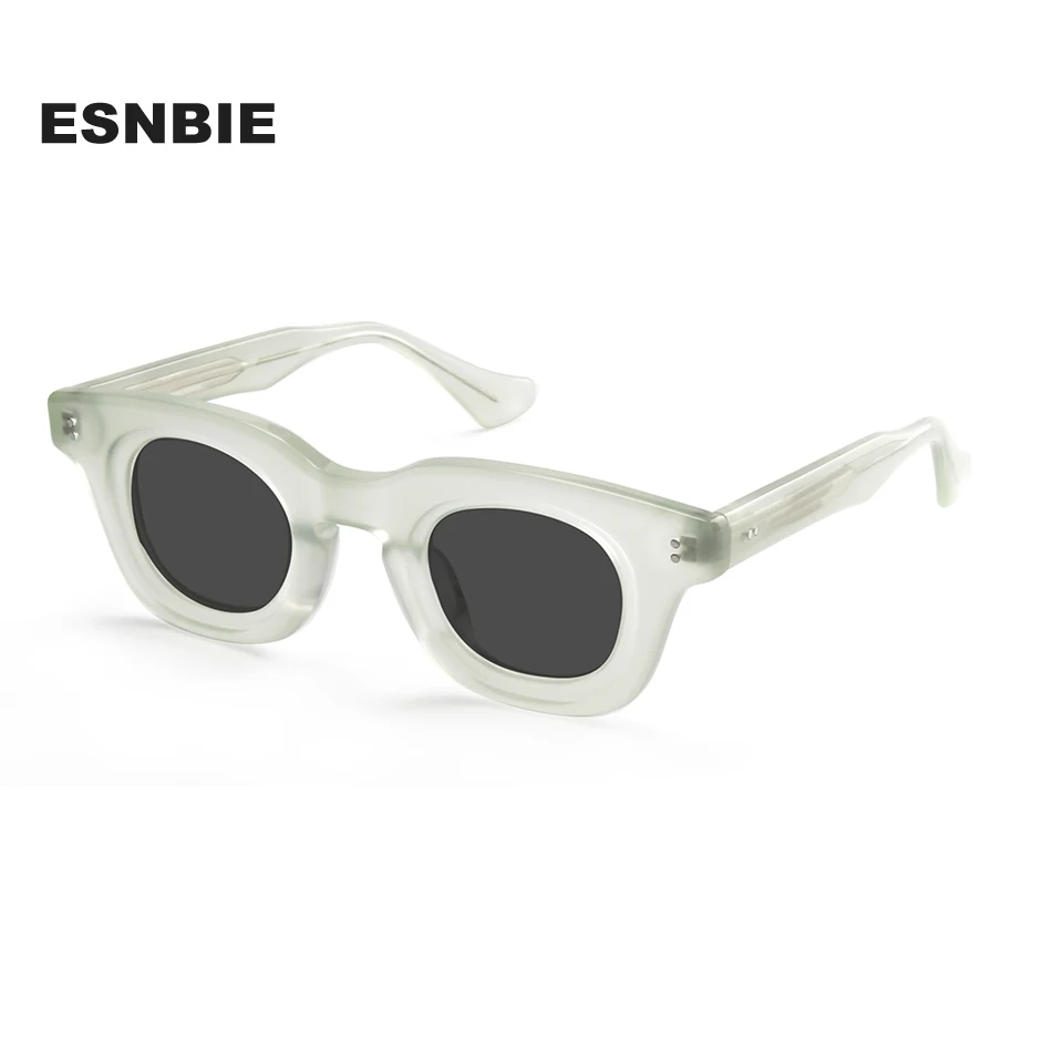 

Street Acetate Round Sunglasses Polarized Men And Women Designer Punk Eyewear Shades Steampunk Hip Hop Oval Sun Glasses UV400