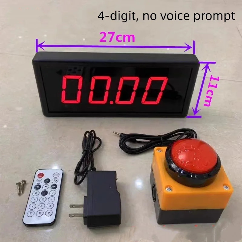 Digital Display Competition Timer Countdown Counter 2.3-Inch 4-Digit Device Remote Control