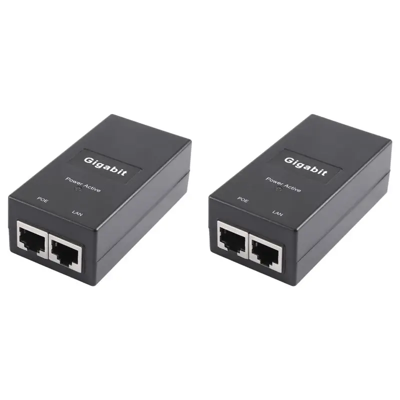 

BNVN-2X Gigabit POE-инжектор 10/100/1000 Мбит/с/1G/2G, совместимый с IEEE802.3Af/At, пассивный источник питания для POE-устройств, вилка стандарта США