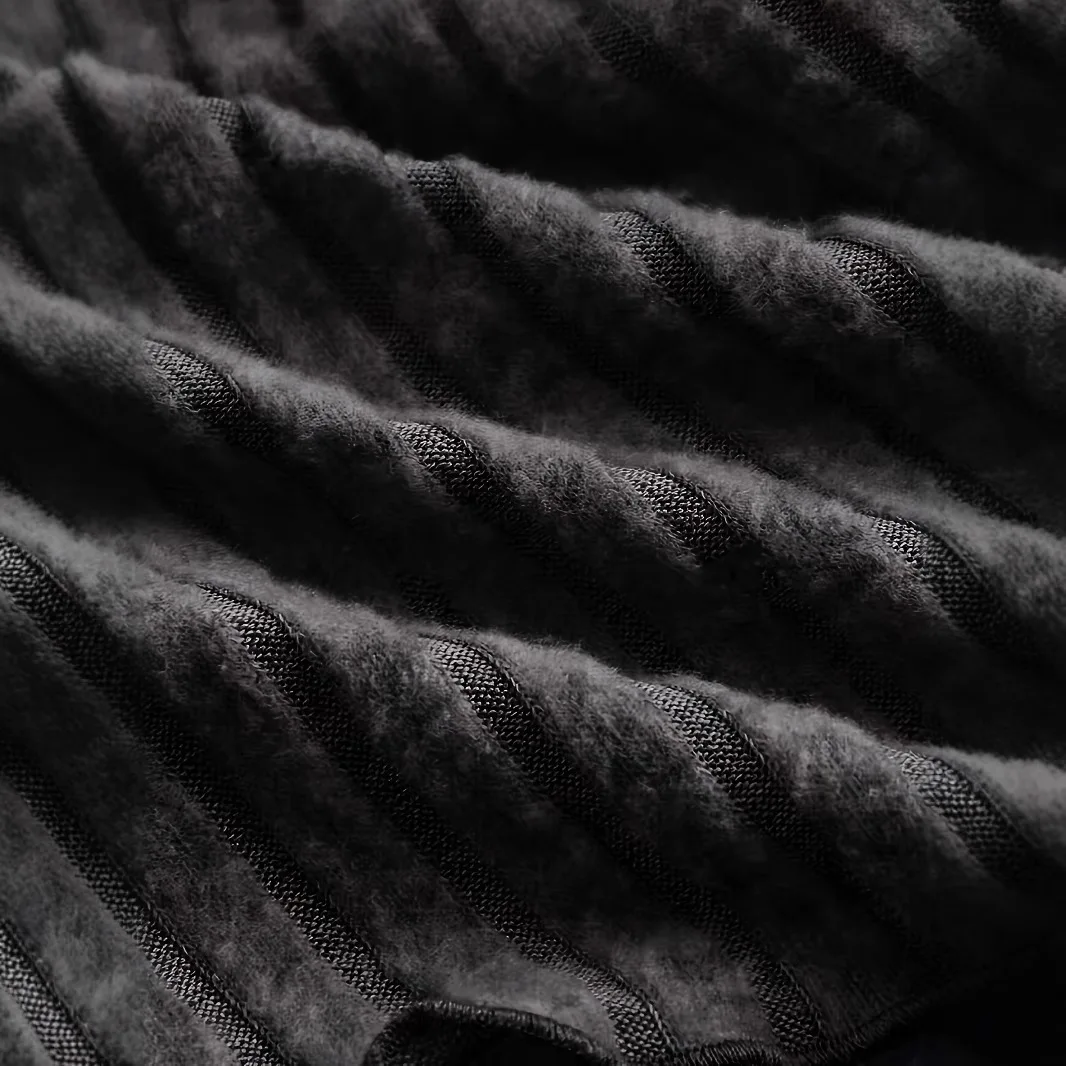 2025 가을 긴 소매 짧은 스플라이싱 레귤러 소매 봄 울 니트 셔츠 슬림핏 여성 니트 셔츠 패션