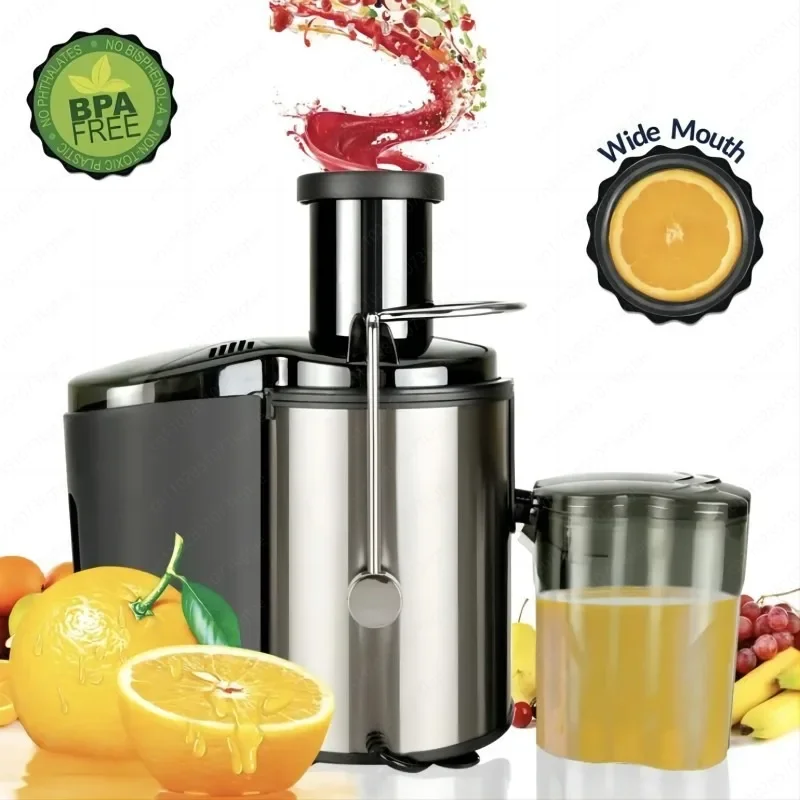 600W Centrifugal Juicer, 2-Speed Electric Fruit Vegetable Juicer Extractor with Pulp Separation, Easy Clean