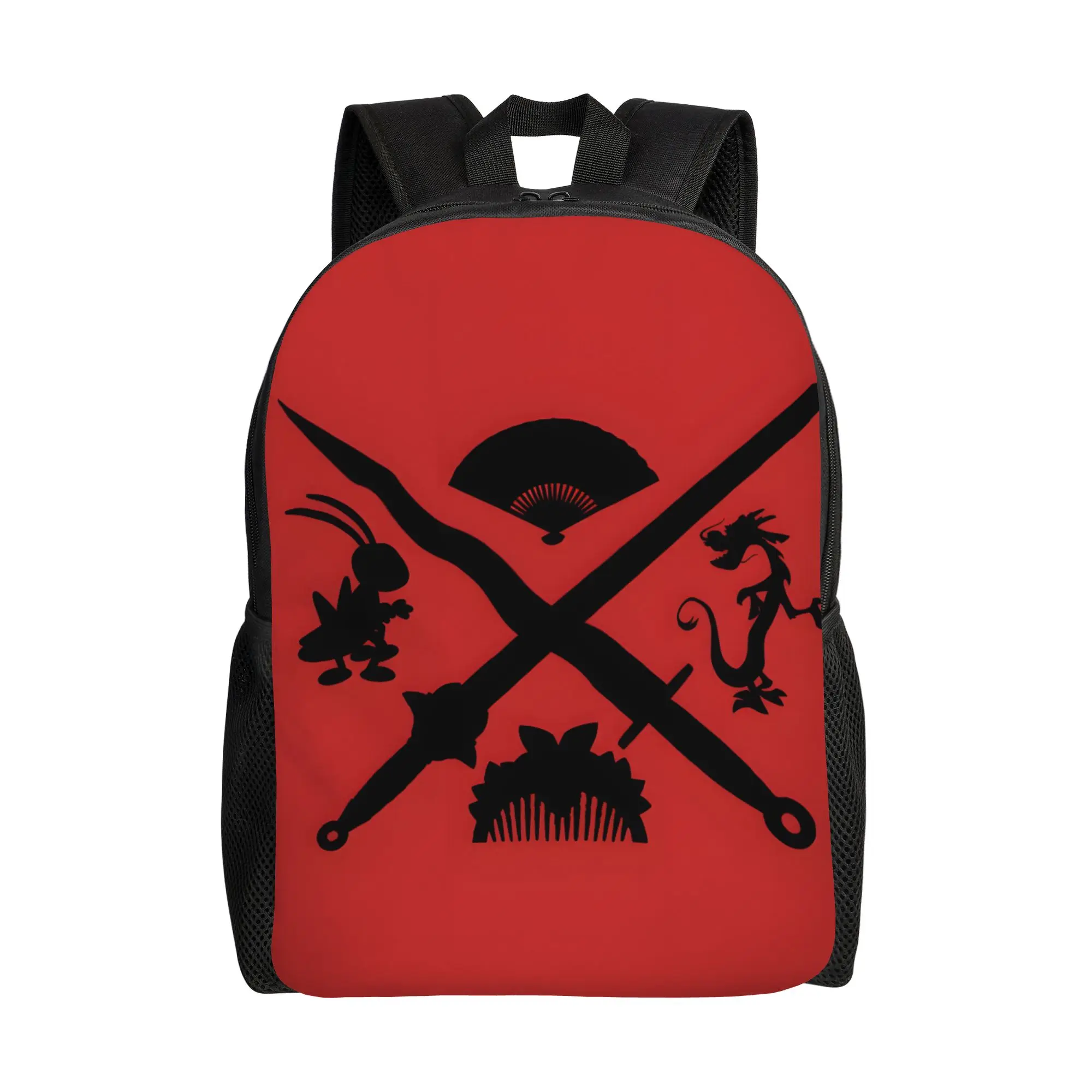 

Рюкзак Disney Fight Knapsack, прочный, на одно плечо, с изображением Мулан и Мушу, новый, к началу учебного года